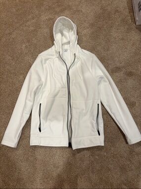 NOBULL White Full-Zip Hooded Jacket